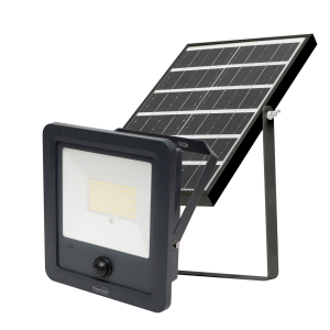 Home napelemes LED reflektor, 40 db SMD LED, 600lm, mozgásérzékelő, IP65 védettség, szolárpanel, távirányítható (FLP600SOLAR)