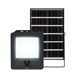 Home napelemes LED reflektor, 40 db SMD LED, 600lm, mozgásérzékelő, IP65 védettség, szolárpanel, távirányítható (FLP600SOLAR)