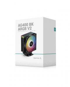 Deepcool AG400 BK ARGB V2 univerzális CPU hűtő fekete (R-AG400-BKAMMN-GJD)