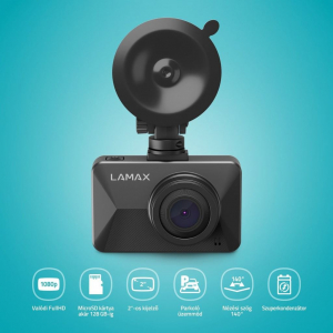 LAMAX T3 Full HD aut&oacute;s menetr&ouml;gz&iacute;tő kamera (LXCDMT3NNNNBA)