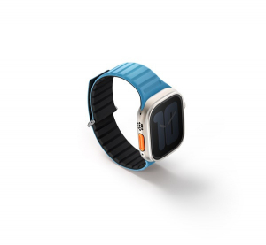 Uniq Revix Evo mágneses Apple Watch szíj, 49/45/44/42MM, kék/fekete (-49MM-REVEPCBLUBLK)