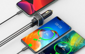 BlitzWolf BW-BC4 3 portos USB PD aut&oacute;s t&ouml;ltő