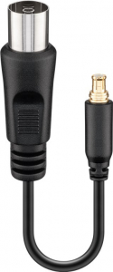Goobay MCX / Koax antenna átalakító adapter kábel (67227)