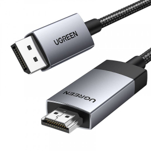 UGREEN DP119 Display Port  - HDMI k&aacute;bel 4K 3m fekete (25491)