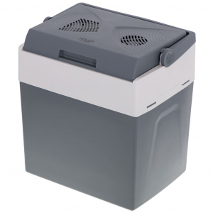 Adler 12V/230V &uuml;zemű hűtől&aacute;da 28 literes sz&uuml;rke-feh&eacute;r (AD 8078)