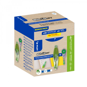 PILOT Hibajav&iacute;t&oacute; roller GREENPACK 10+10 nyom&oacute;gombos hibajav&iacute;t&oacute; + bet&eacute;t Whiteline RT  (ECTE+ECTRF-GREENPACK)