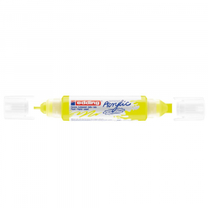 Edding Akril marker 2-3mm, &eacute;s 5-10mm, 3D k&eacute;tv&eacute;gű  5400 neon s&aacute;rga (7580247000)
