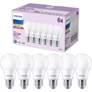 Philips E27 8W LED fényforrás meleg fehér 6db (9290023062)