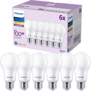 Philips E27 13W LED f&eacute;nyforr&aacute;s semleges feh&eacute;r 6db (9290023069)