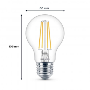 Philips E27 7W LED f&eacute;nyforr&aacute;s semleges feh&eacute;r 6db (9290018150)