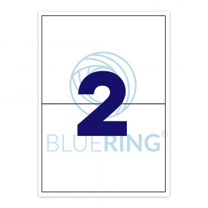 Bluering Etikett c&iacute;mke, 210x148mm, 100 lap, 2 c&iacute;mke/lap