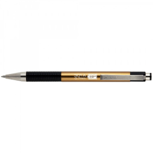 Zebra Golyóstoll 0,7mm, metál pezsgő test,  F-301A, írásszín kék (26348)