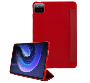 gigapack Tok &aacute;ll&oacute;, bőr hat&aacute;s&uacute; (akt&iacute;v FLIP, oldalra ny&iacute;l&oacute;, TRIFOLD, asztali tart&oacute;) PIROS Xiaomi Pad 6 " csomagol&aacute;s" (GP-152973)