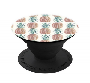 PopSockets telefontart&oacute; (k&eacute;sz&uuml;l&eacute;kre ragaszthat&oacute;, t&ouml;bbfunkci&oacute;s, anan&aacute;sz) FEH&Eacute;R (101233)