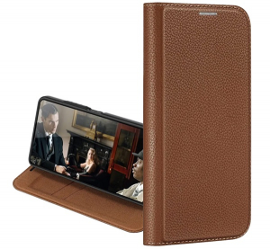 Dux Ducis SKIN X2 tok &aacute;ll&oacute;, bőr hat&aacute;s&uacute; (FLIP, &uuml;t&eacute;s&aacute;ll&oacute;s&aacute;g, oldalra ny&iacute;l&oacute;, asztali tart&oacute;) BARNA Xiaomi Redmi Note 12 5G / Poco X5 5G (GP-140648)