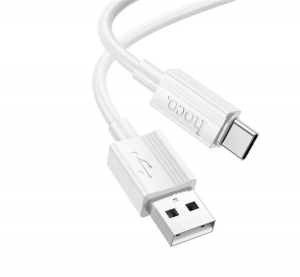 Hoco X107 adatk&aacute;bel (USB - Type-C, 3A, 100cm) FEH&Eacute;R (X107_USB_TYPE-C_W)