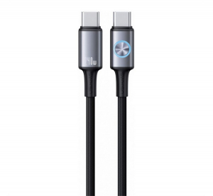 Usams HUAN adatk&aacute;bel (Type-C - Type-C, 240W, PD gyorst&ouml;ltő, 120cm) S&Ouml;T&Eacute;TSZ&Uuml;RKE (SJ751USB01)