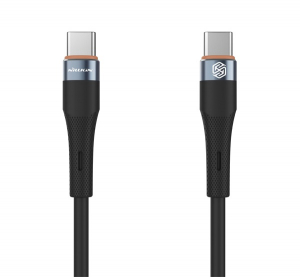 Nillkin FLOWSPEED adatk&aacute;bel (Type-C - Type-C, 60W, PD gyorst&ouml;ltő, 100cm) FEKETE (GP-149790)