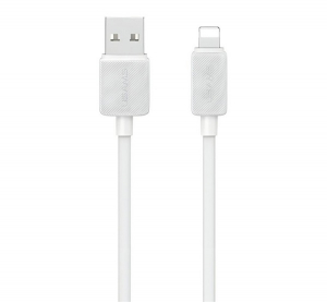 Usams KY adatkábel (USB - lightning, 2.4A, gyorstöltő, 100cm) FEHÉR Apple IPAD mini / iPod touch 5 / IPAD mini 4 (SJ689USB02)
