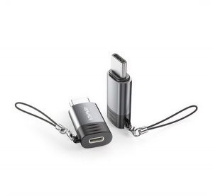 Awei adapter (lightning aljzat - Type-C, adat&aacute;tvitel &eacute;s t&ouml;lt&eacute;s, OTG) VIL&Aacute;GOSSZ&Uuml;RKE (A12)