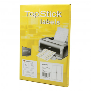 Herma Etikett c&iacute;mke, 99,1 x139mm,univerz&aacute;lis 4 c&iacute;mke/&iacute;v, 100 &iacute;v/doboz, (8775)