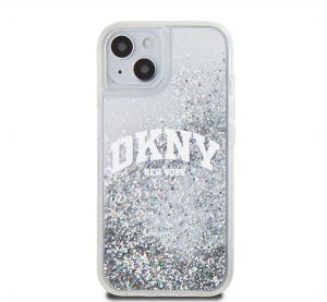 DKNY Liquid Glitter Arch Logo iPhone 15 h&aacute;tlap tok, &aacute;tl&aacute;tsz&oacute; (DKHCP15SLBNAET)