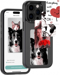 Utángyártott E-Ink okos telefontok, programozható NFC kijelzővel iPhone 13 Pro, fekete (98081)