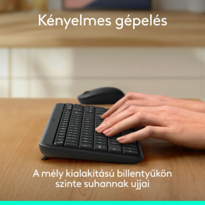 Logitech MK250 vezetéknélküli billentyűzet + egér (920-013525)