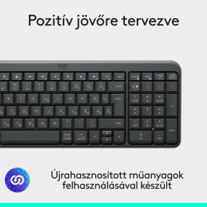 Logitech MK250 vezetéknélküli billentyűzet + egér (920-013525)