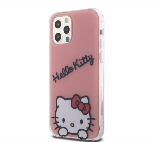 Hello Kitty IML Daydreaming Logo Apple iPhone 12/12 Pro h&aacute;tlap tok, r&oacute;zsasz&iacute;n (HKHCP12MHKDSP)