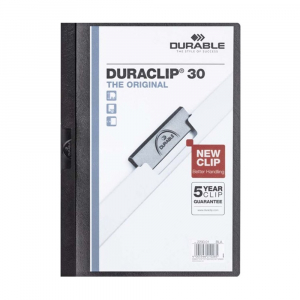 Durable Klip mappa 30lap  Duraclip, fekete (220001)