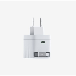 Hikvision HIKSEMI Telefon t&ouml;ltő (1db USB-C, USB-C k&aacute;bel, EU plug) 67W (HS-HUB-GAN67(STD)/2C/67W/WHITE/EU)