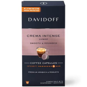 Davidoff Crema Intense Lungo Nespresso&reg; kompatibilis k&aacute;v&eacute;kapszula 10db (522674)