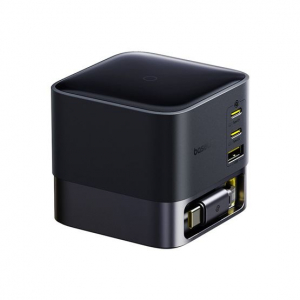 Baseus Super GaN asztali gyorstöltőállomás 3x USB-C 1x USB-A 100W fekete (P10164001123-00)