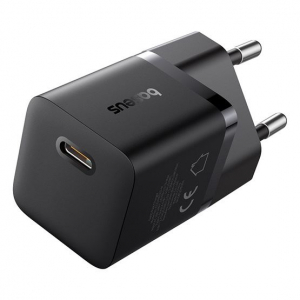 Baseus GaN5 Mini USB-C h&aacute;l&oacute;zati t&ouml;ltő 25W fekete (P10110909113-00)