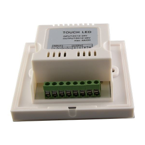 Optonica LED dimmer fali feh&eacute;r &uuml;vegpanel RGB szalaghoz &eacute;rintő vez&eacute;rl&eacute;ssel (AC6319)
