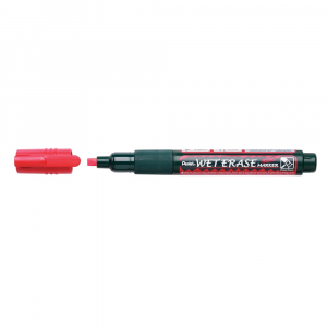 Pentel Kr&eacute;tamarker v&aacute;gott, t&ouml;r&ouml;lhető foly&eacute;kony   piros (SMW26-BO)