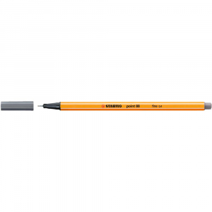 STABILO Rostir&oacute;n, tűfilc 0,4mm,  Point 88 s&ouml;t&eacute;tsz&uuml;rke (88/96)