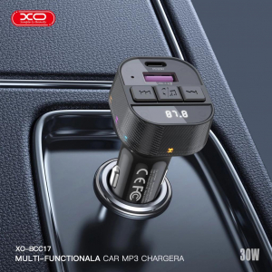 XO BCC17 FM Transzmitter Aut&oacute;s T&ouml;ltő 30W