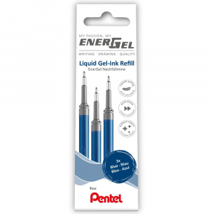 Pentel Tollbet&eacute;t tűhegyű 3 db/csomag 0,25mm  EnerGel  &iacute;r&aacute;ssz&iacute;n k&eacute;k (LRN5-3C)