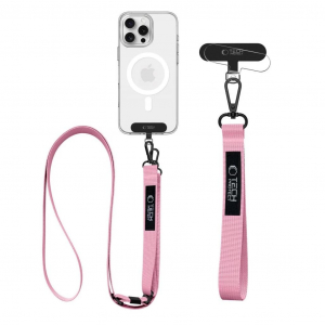 Tech-Protect C6S pink Crossbody pánt mobiltelefonhoz