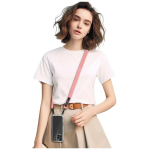 Tech-Protect C6S pink Crossbody pánt mobiltelefonhoz
