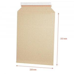 E-Flute Csomagk&uuml;ldő webshop hull&aacute;mkarton tasak B4, 235x337mm/250x353mm  (14127)