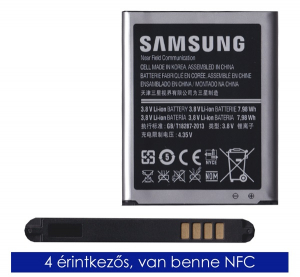 Samsung akku 2100mAh LI-ION (NFC)  Galaxy S3 Neo (GT-I9301i) / Galaxy S3 LTE (GT-I9305) / Galaxy S3 (GT-I9300) "Gigapack csomagolás" (EB-L1G6LLUC / EB