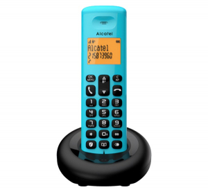 Alcatel E160 telefon k&eacute;sz&uuml;l&eacute;k (vezet&eacute;k n&eacute;lk&uuml;li, kijelző, DECT) VIL&Aacute;GOSK&Eacute;K (E160_BLU)