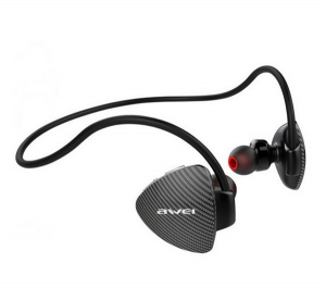 Awei A849BL bluetooth f&uuml;lhallgat&oacute; SZTEREO (v5.3, nyakba akaszthat&oacute;, mikrofon, felvevő gomb, SPORT, IPX4) FEKETE (A849BL_B)