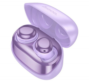 Hoco EW200 bluetooth f&uuml;lhallgat&oacute; SZTEREO (v5.4, TWS, LED kijelző, mikrofon + t&ouml;ltőtok) LILA (EW200_P)