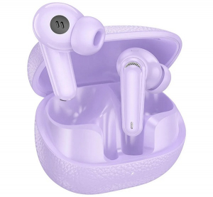 Hoco EQ23 bluetooth f&uuml;lhallgat&oacute; SZTEREO (v5.4, TWS, mikrofon + t&ouml;ltőtok) LILA (EQ23_P)