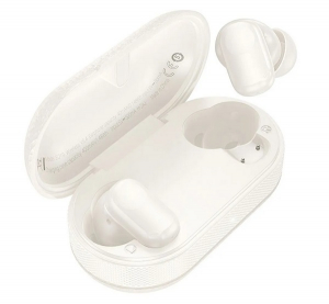 Hoco EQ19 bluetooth f&uuml;lhallgat&oacute; SZTEREO (v5.4, TWS, mikrofon + t&ouml;ltőtok) FEH&Eacute;R (EQ19_W)