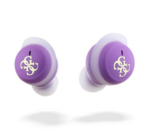 CG MOBILE GUESS 4G LOGO MINI bluetooth f&uuml;lhallgat&oacute; SZTEREO (v5.3, TWS, mikrofon + t&ouml;ltőtok) LILA (GUTWSJ144ESL)